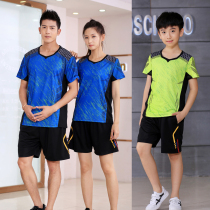 2019 New badminton clothes womens tennis shuttlecock clothing Mens sports jersey table tennis clothes quick dry childrens models