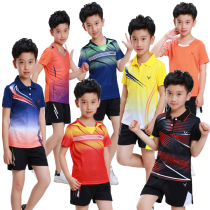 Childrens table tennis suit suit mens womens badminton Jersey short sleeve sportswear shorts quick-drying competition training suit