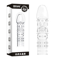 Mace crystal cover penis glans ring sex supplies prickly finger cover mens fun passion mens ff