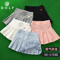 Golf clothing childrens clothes youth girls clothing sports skirt summer anti-wear short pants skirt