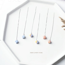 Florist hand for memory candy Colour Tetris s925 pure silver earline South Korean personality sweet and playful