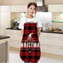 Nordic cotton linen apron Christmas gifts kitchen waist lovers sleeveless home baking men and women