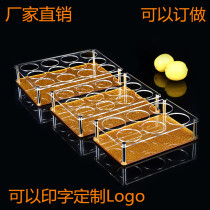 Acrylic wine cup holder beer cup holder round hole octagonal cup holder Cup frame bar KTV beer cup holder cup holder custom
