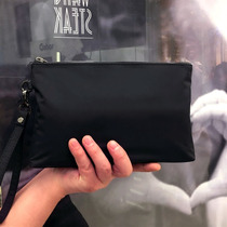 British retro Business Mens clutch bag Korean simple black waterproof youth casual handbag canvas clutch