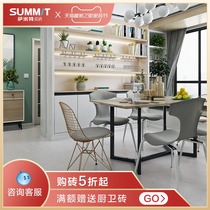 Summitt tile living room 800x800 Gray new American background wall tile non-slip antique floor tile Y80335