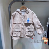 mini peace Taiping bird childrens clothing 2021 autumn new baby children hooded windbreaker jacket F3BEB3412