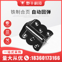 Butterfly hinge with spring automatic door closer screen reset rebound closed door stainless steel hinge special accessories