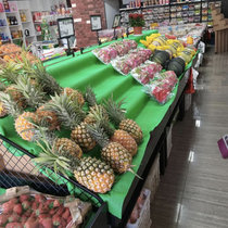 Fruit shop cardboard shelf display stand step trapezoidal display shelf creative multi-layer vegetable fresh supermarket supplies