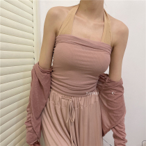 Net gauze stacking type without steel ring inner jacket suspenders modern classical dance ballet base training vest chest pad