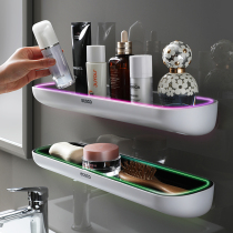 Bathroom rack toilet toilet toilet wash table Wall towel storage rack non-perforated wall-mounted toilet