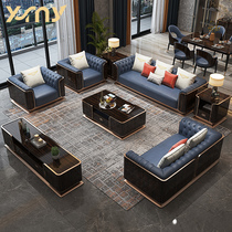 Italian light luxury designer high end Villa furniture Hong Kong style custom leather 123 Italian original Bentley sofa