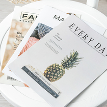 English magazine photo props ins fashion book pendulum photo card paper ornaments photography gourmet background cloth