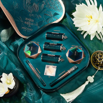 Meng Chan Jiao Qingfeng Hanyun set Lipstick Foundation eyeliner powder mascara eight-piece makeup Tanabata gift box
