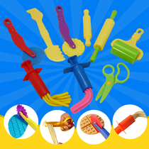 Peipeile color mud model clay diy handmade rolling pin roller 6 pieces Plasticine mold tool set