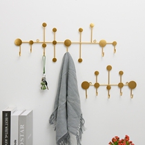 Nordic simple and creative entrance door free punch key wall hanging storage porch clothes hook coat hanger fitting room