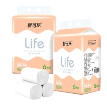 Toilet paper 12 rolls household paper towel dormitory toilet coreless roll paper toilet paper roll paper affordable package log toilet paper batch