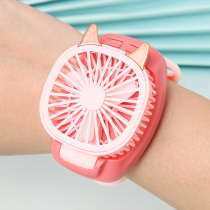 Charging fan watch Small mini portable mute usb Wrist type student portable gift Hand-held bracelet