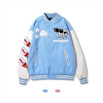 Mankun JK999 American Street autumn winter jacket mens Tide brand retro baseball cow suit loose couple jacket