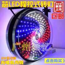 Hairdressing turning light windmill light Hot Wheels barber shop LED light box full-color hair salon sign light round light P3