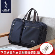 Golf Mens Briefcase Briefcase 15 6 Inch Large Capacity Notebook Laptop Bag Fashion Diagonal Satchel Shoulder Bag