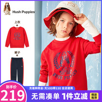 Leisure Step Scouts Boy suits 2022 new pure cotton Leisure children Baby long pants Long sleeves Sport Two sets