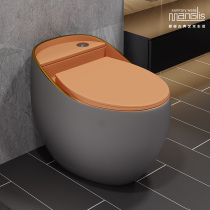 Mona Lisa home toilet colored small egg siphon pumping gray ceramic small apartment ordinary toilet