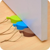 Creative Leaves Silicone Door Blocking windproof door stopper Hanging Door Stopper Children Baby prevents clip Handout door Card Home