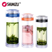 Shanghai clear water double insulation Cup with filter screen PC Cup Tea Cup male lady hand Cup portable cup