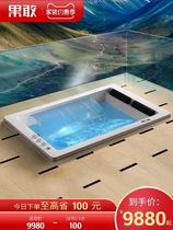 Kokang bathroom embedded double surfing massage acrylic bathtub thermostatic heating 1 85 meters 1 25 wide 728