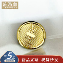 Heavy industry high-grade small fragrant wind metal button retro court style middle ancient button French big hand sewing button