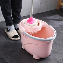 Household old-fashioned manual squeezing bucket pail rotating water plastic bucket hand pressure drain dry mop bucket single bucket