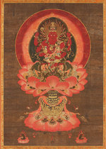 Custom Aizhen Ming King portrait Photo paper Plastic crystal table scroll hanging painting Thangka worship Buddha painting Marriage