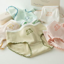 Girls pure cotton underpants triangle shorts children young girl 12 years old children over 100 % cotton without fart