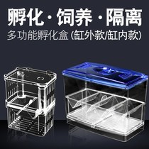 Fish tank isolation box Transparent breeding hatching isolation box Guppy box Non-acrylic king size spawning delivery room small