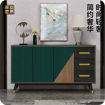 Italian light luxury entrance cabinet shoe cabinet Green minimalist Nordic modern decorative cabinet art contrast design locker cabinet