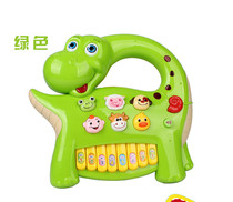 Chuangfa childrens cartoon dinosaur button keyboard 6602 infant puzzle early education enlightenment sound and light music toys