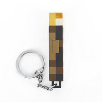 Minecraft peripheral toys Mini torch torch keychain Mine lamp color change lamp Key pendant Luminous pendant