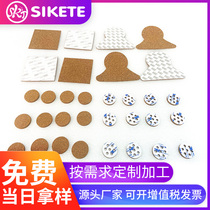 Tapine Cork gasket custom adhesive transport protection Cork rubber gasket round heat insulation coaster can be printed