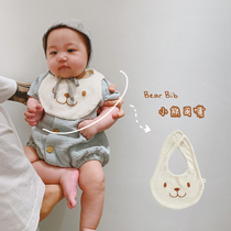 Yuner mother baby boy and woman Baby foreign cute towel cotton bib summer money thin bib newborn saliva towel