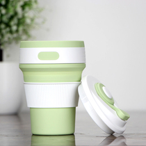 Easy-to-travel folding water glass portable telescopic travel mug telescopic cup portable silicone cup folding cup