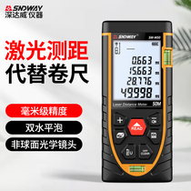 Deep Dawei infrared laser rangefinder high precision electronic ruler measuring room meter indoor handheld measuring instrument lithium battery