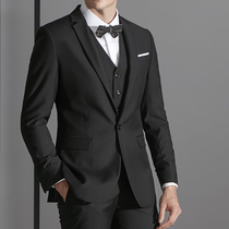 2021 Spring and summer suit suit men groom wedding dress slim business dress Korean version fashion suit to work