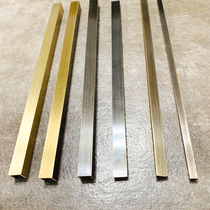 Antique copper strip U-shaped bronze background wall T-shaped edge wood veneer furniture decoration inlay copper strip bronze bronze