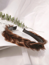 Fishbone braided wig twist braided hair bands integrated braided hair braided hairpin lazy man headband non-slip toothed headdress woman