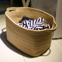Baby toy storage basket ins Nordic dirty clothes basket bathroom cotton thread basket sundries Japanese bedroom change laundry