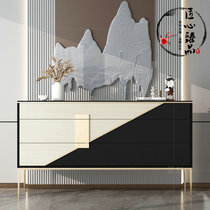 Modern simple new Chinese style entrance cabinet Nordic foyer home decoration cabinet Italian light luxury decoration storage partition cabinet