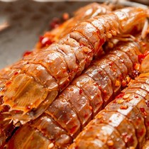 Spicy shrimp cooked food spicy pepper salt seafood spicy shrimp crawler mantis snack spicy shrimp instant snack