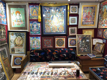 Tibet thangka custom-made boutique pure hand-painted natural mineral pigment Lhasa entity collection Coca thangka