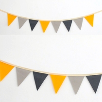 ins childrens room atmosphere flag diy fabric game house toy decoration reading book corner pennant small string flag
