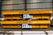 Direct selling large tonnage DC battery rail lifting electric flat car trackless battery electric flat truck
